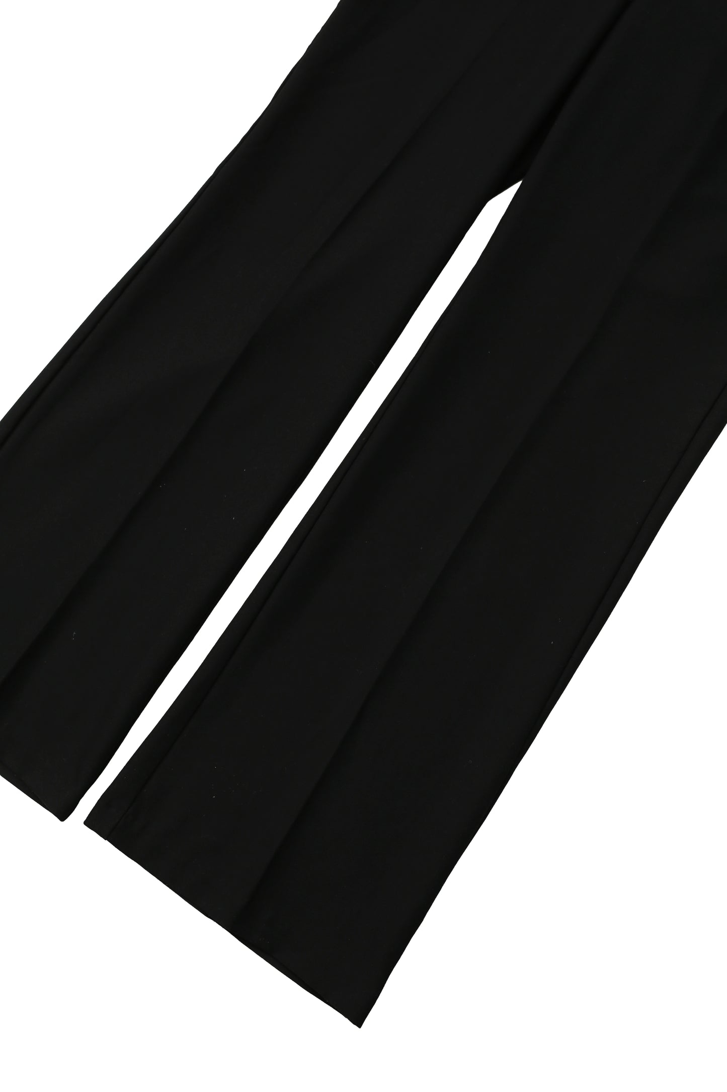 BLACK STRAIGHT SLACKS