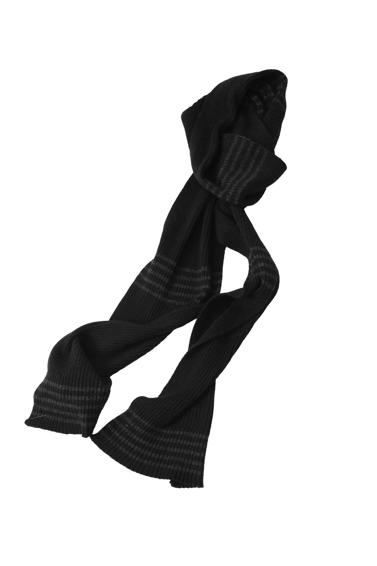 00s Dolce&Gabbana - rib border narrow scarf