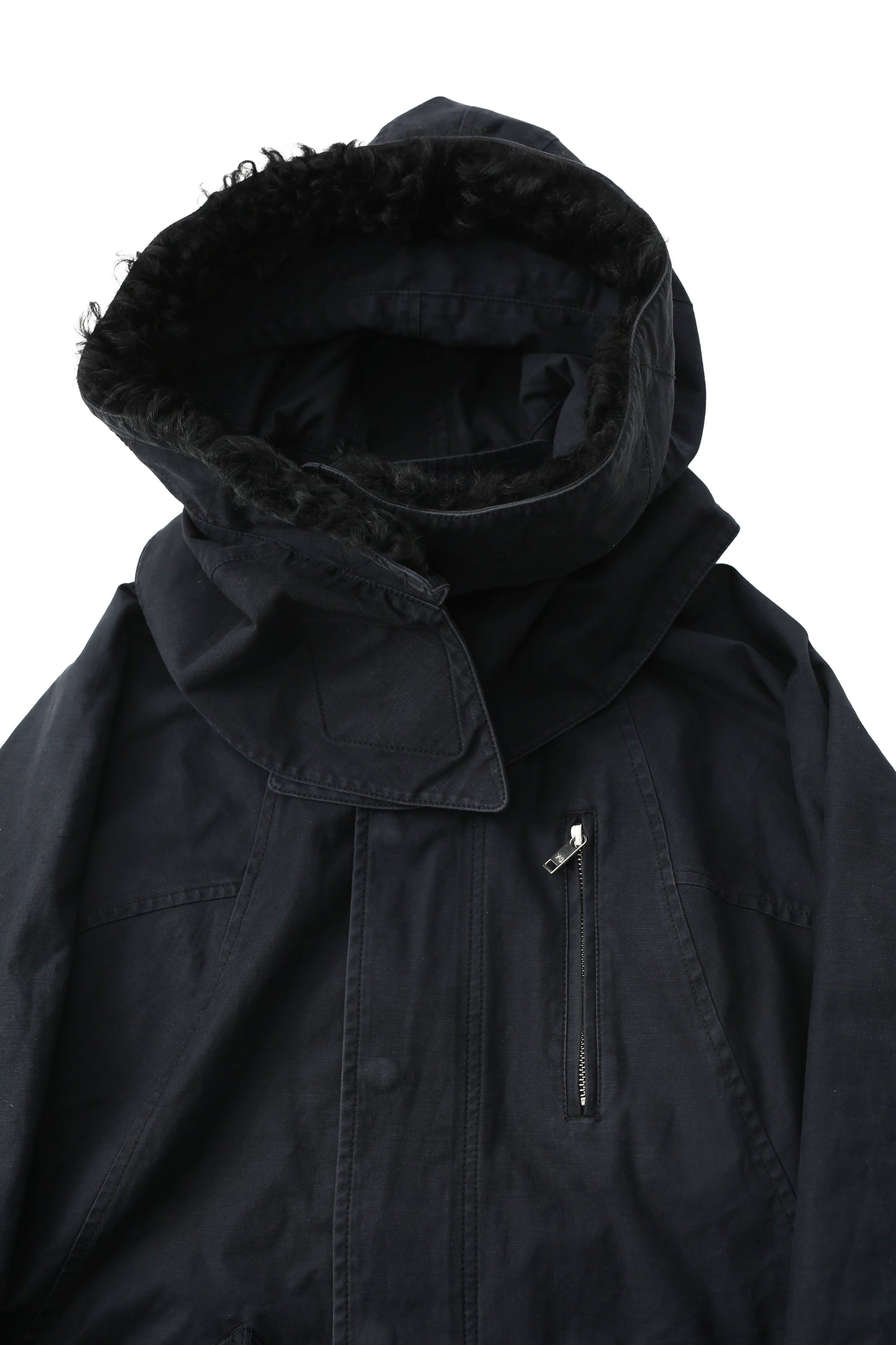 Y-3 - detachable fur hooded jacket