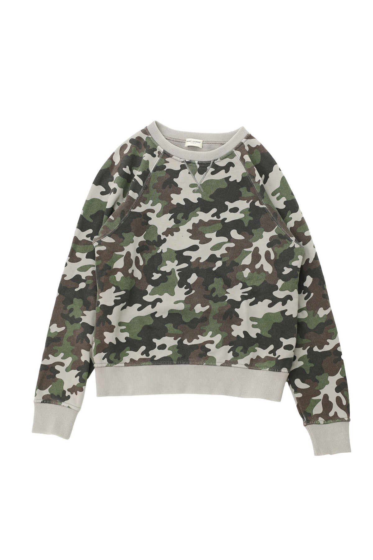 SAINT LAURENT PARIS - CAMO SWEATSHIRT