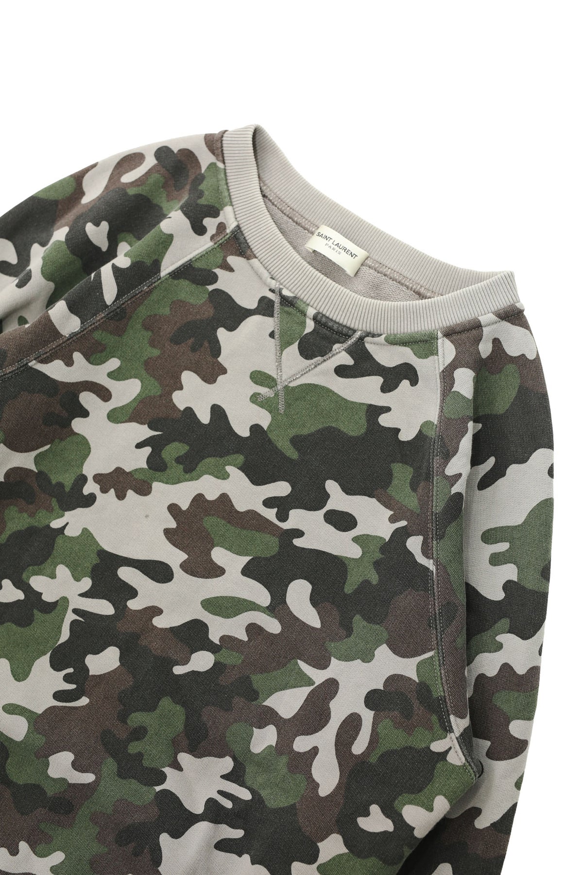 SAINT LAURENT PARIS - CAMO SWEATSHIRT