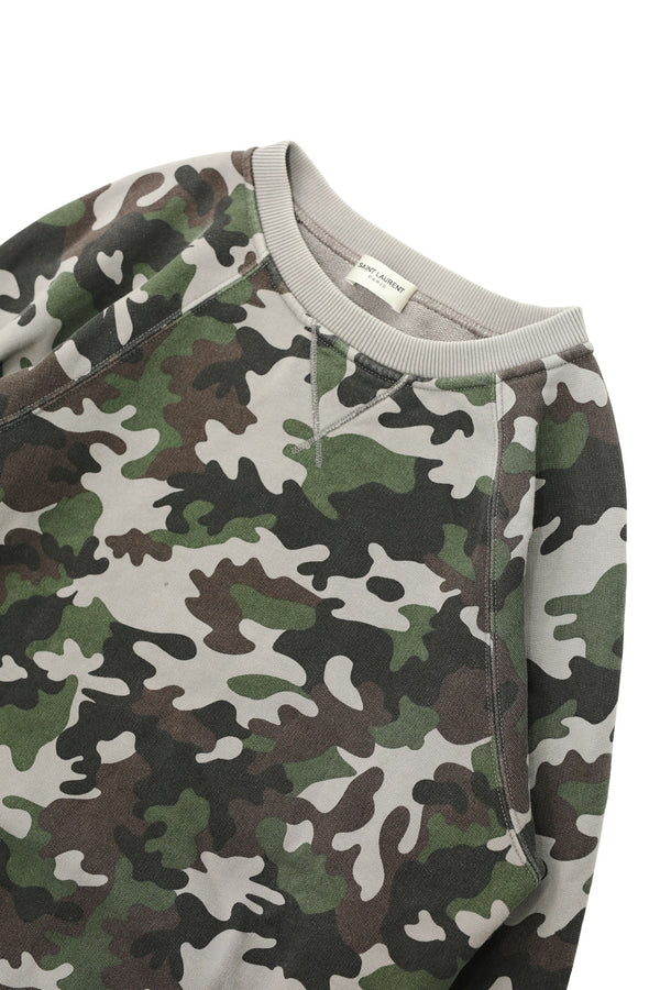 SAINT LAURENT PARIS - CAMO SWEATSHIRT