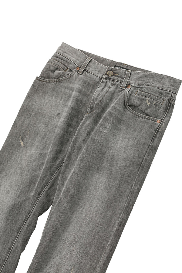 DOLCE&GABBANA FADDED STRAIGGHT JEANS