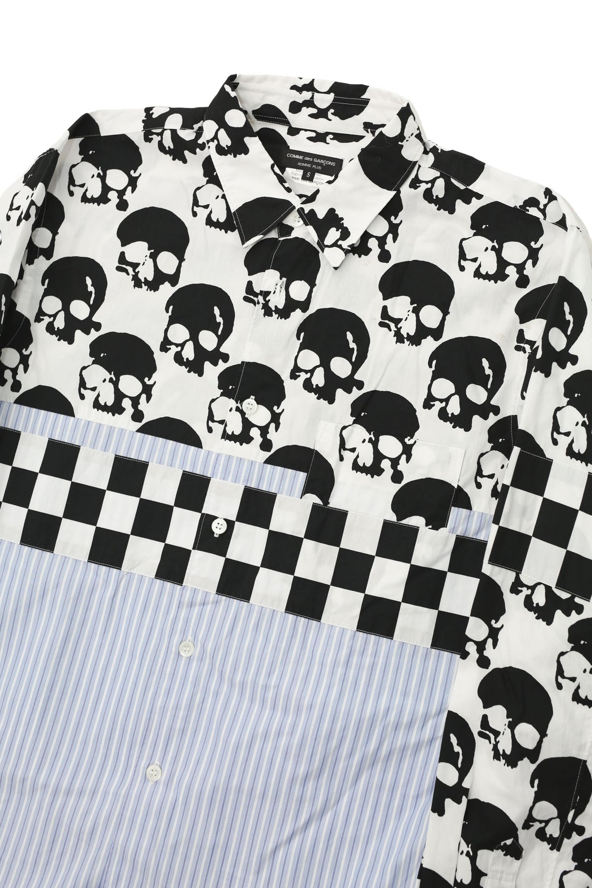 COMME DES GARCONS HOMME PLUS - SKULL CHECKED SHIRT