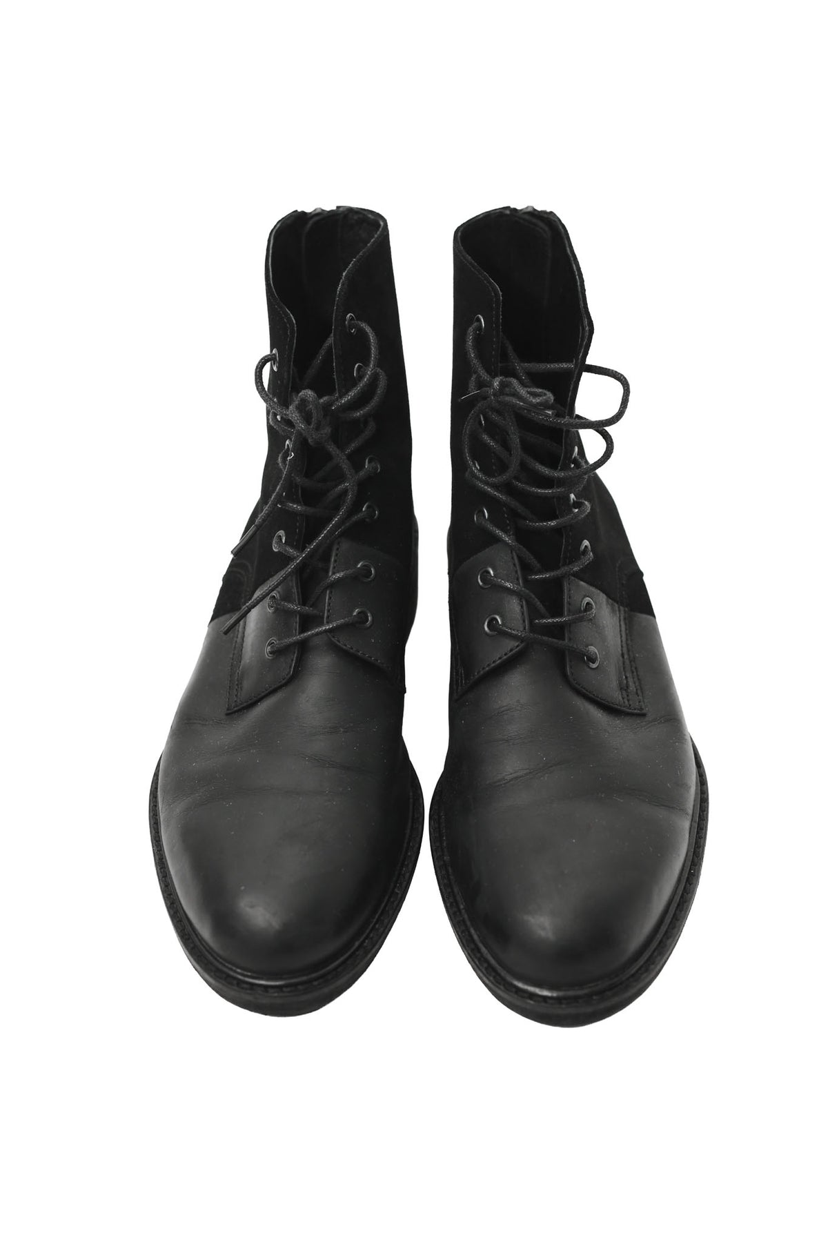 SWITCHING LEATHER BOOTS