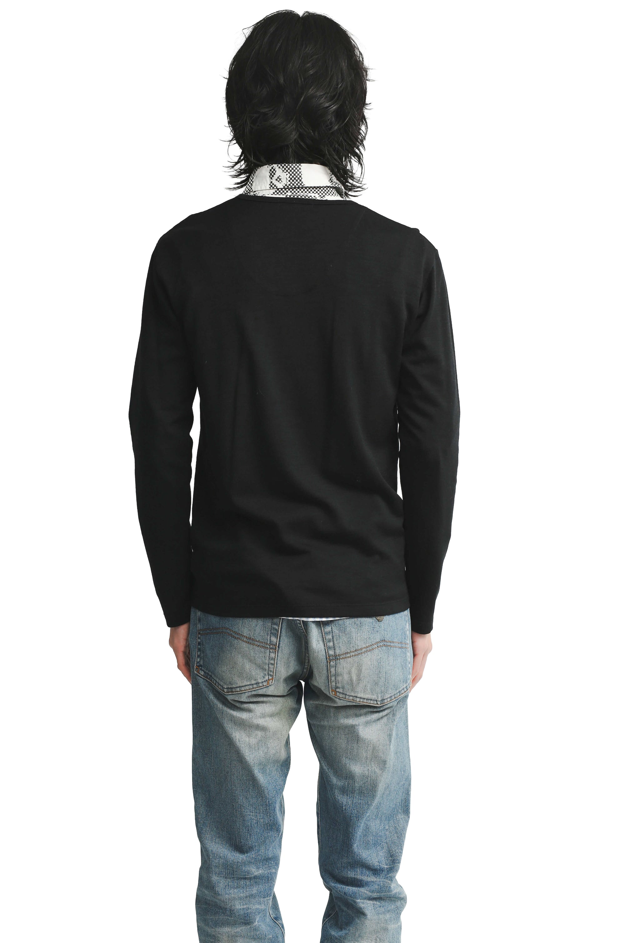 BURBBERY - LOGO STITCHED V-NECK KNIT SWEATER