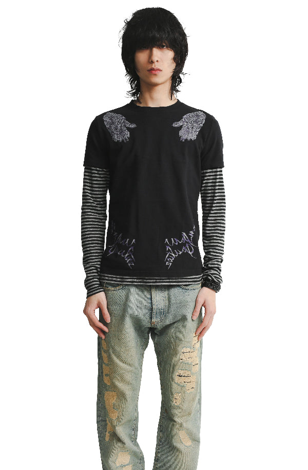 JEAN PAUL GAULTIER HOMME - BROIDERY TEE