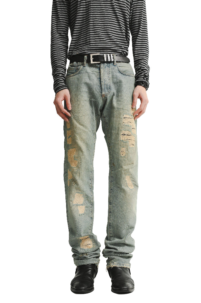 06S/S DIOR HOMME - CRASHED SKINNY JEANS