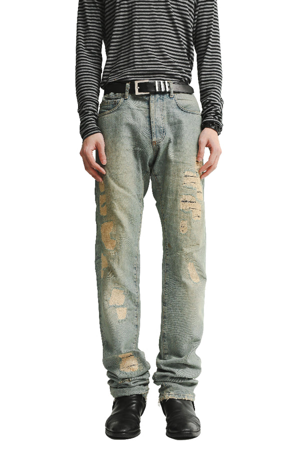 06S/S DIOR HOMME - CRASHED SKINNY JEANS
