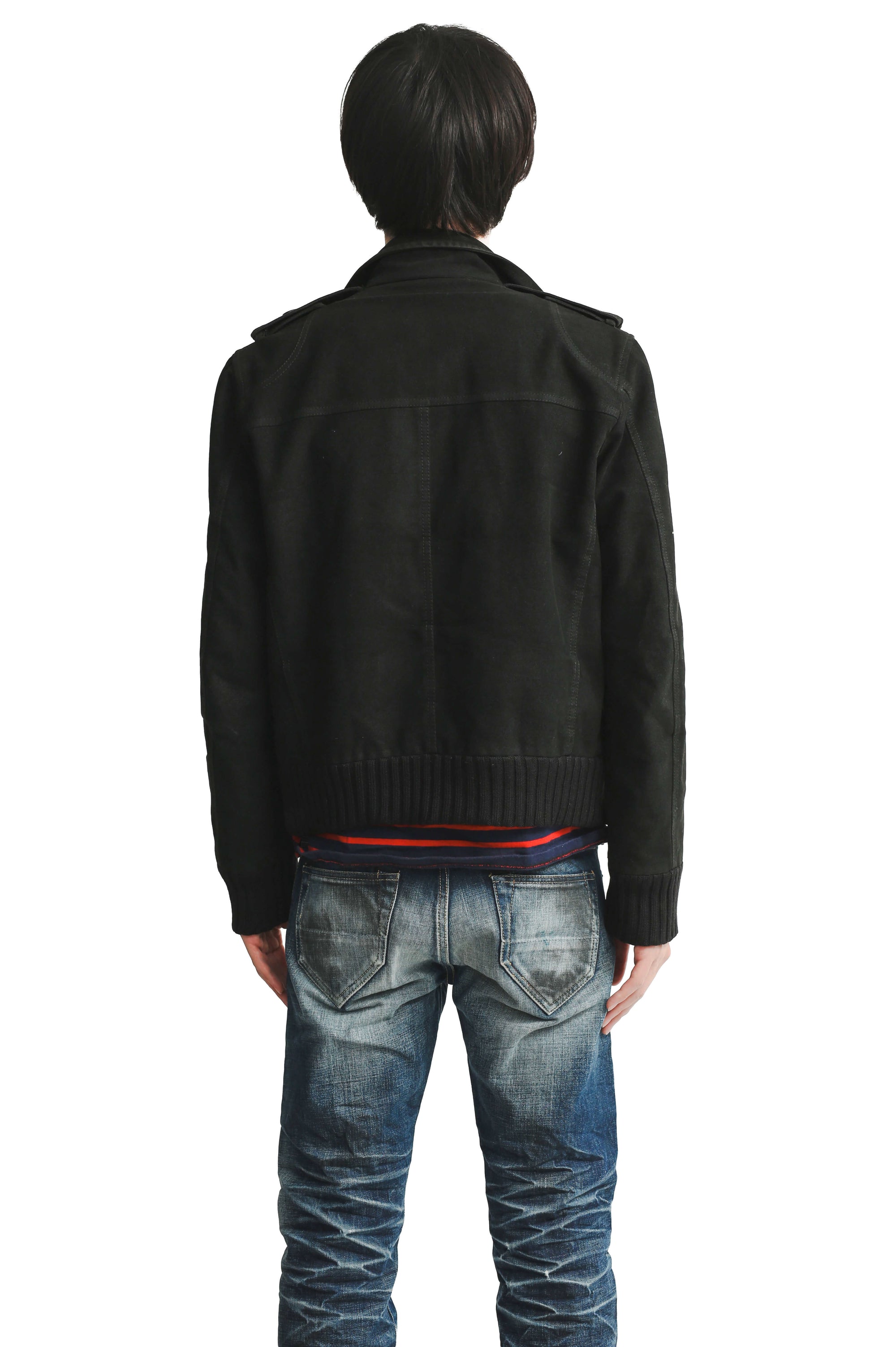 STRAP HIGH NECK MILITARY JACKET