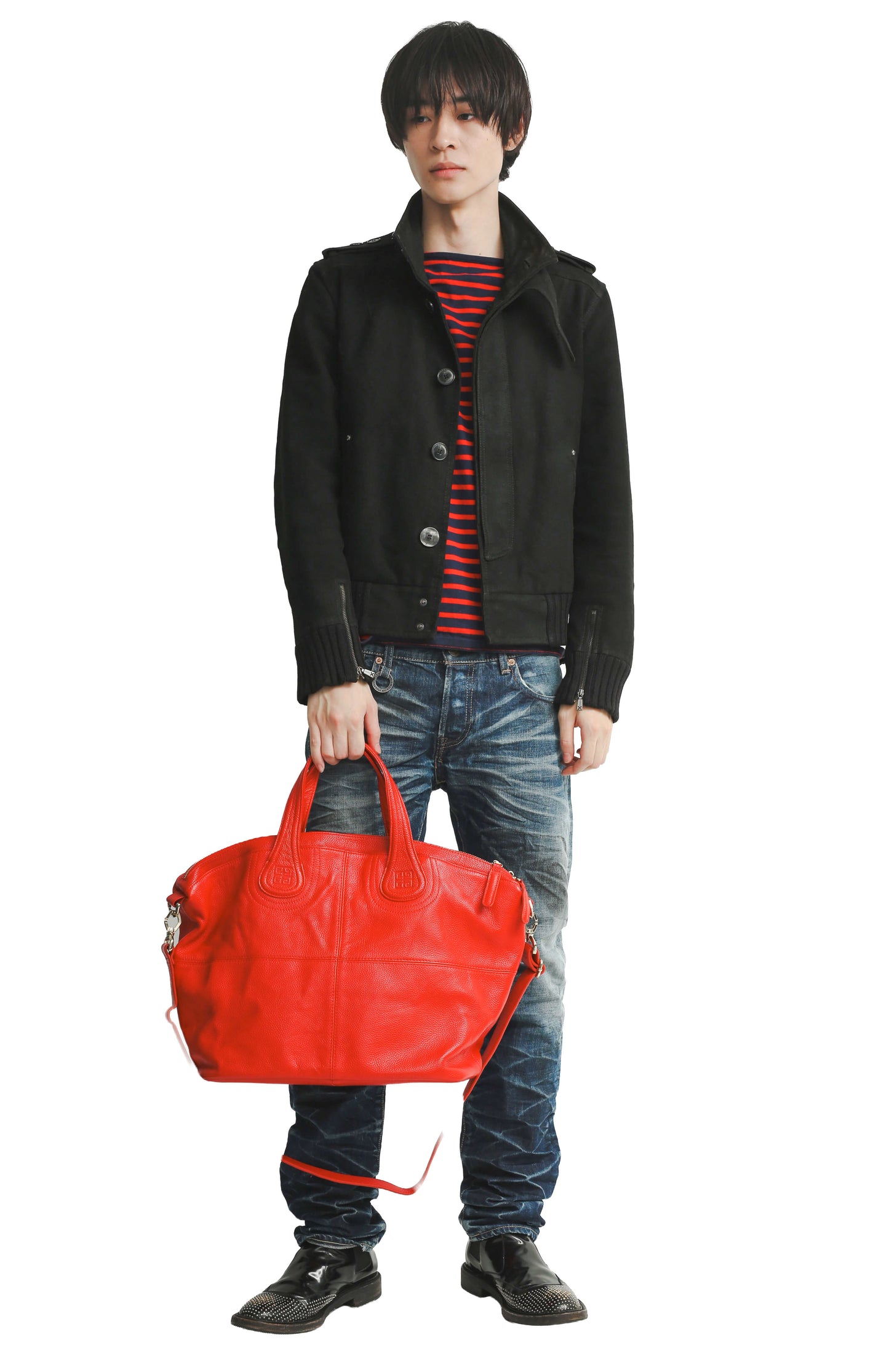 GIVENCHY - LEATHER SHOULDER BAG