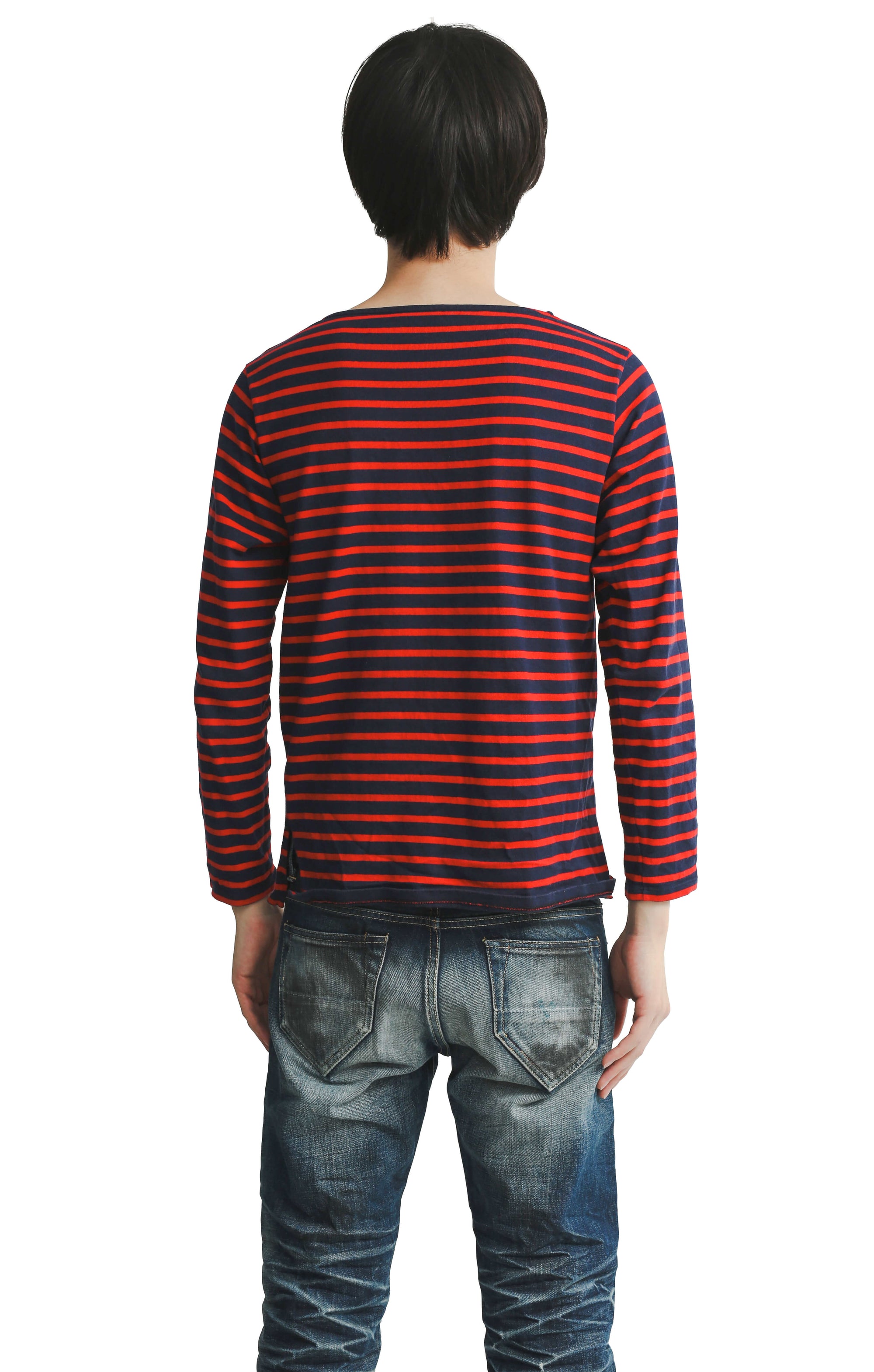 SAINT LAURENT PARIS - STRIPED L/S TEE