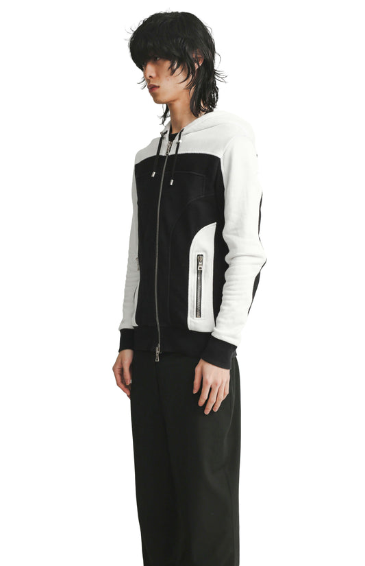 BALMAIN - BI COLOR SWEAT HOODIE