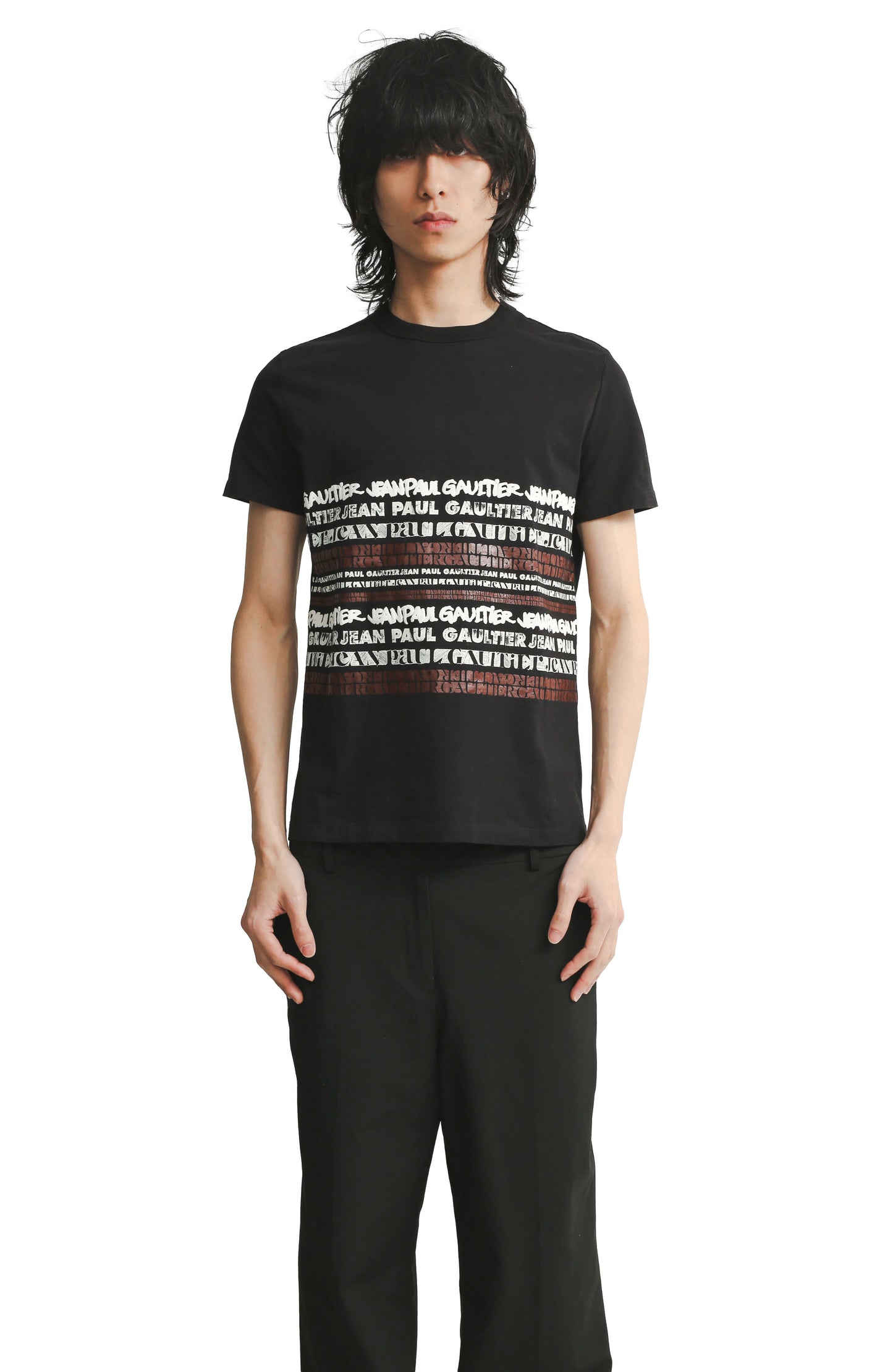 JEAN PAUL GAULTIER - GRAPHIC STRIPED TEE