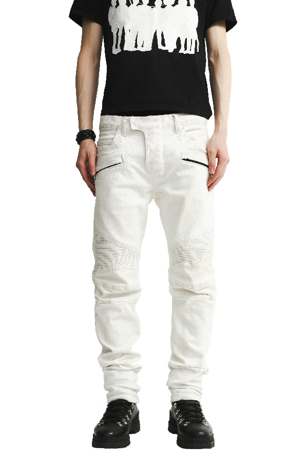BALMAIN - BIKER JEANS
