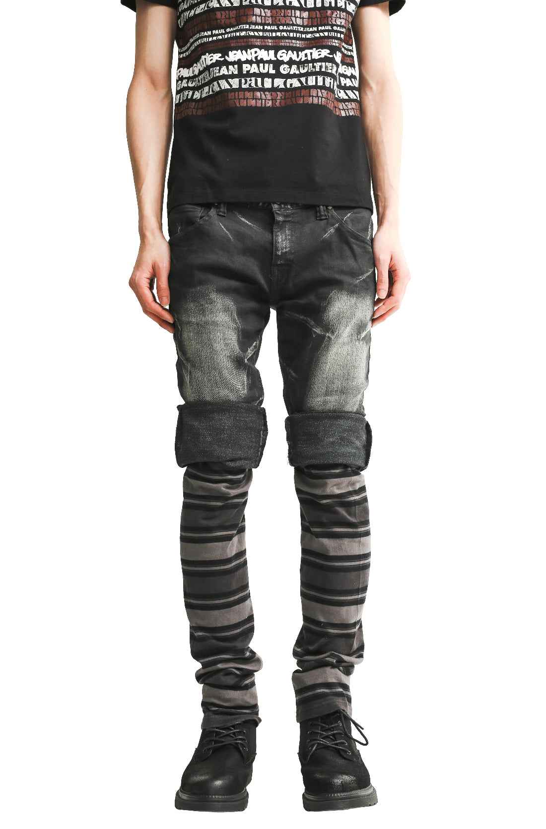 NUMBER (N)INE - STRIPED LEGGINGS