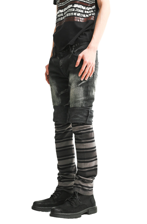 NUMBER (N)INE - STRIPED LEGGINGS