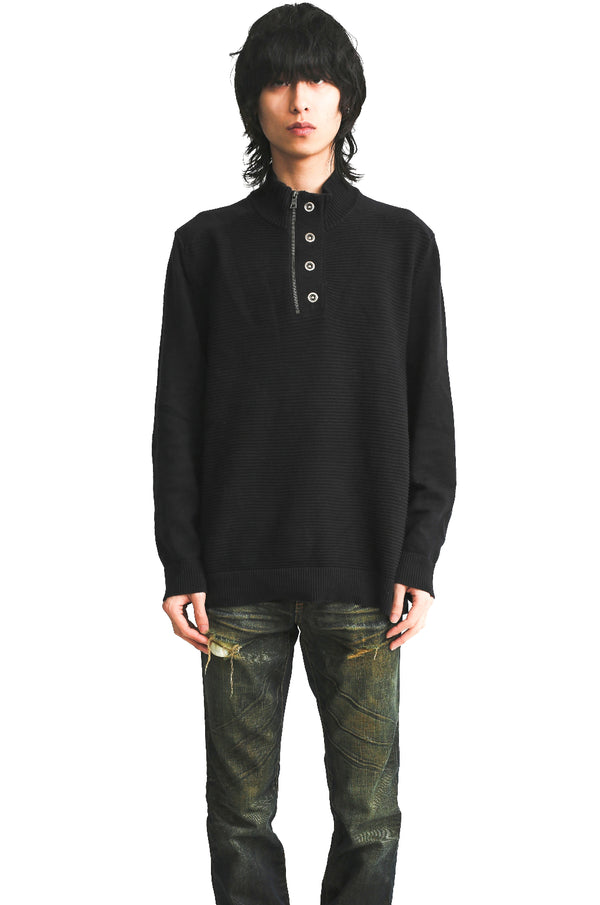 HALF ZIP SWEATER