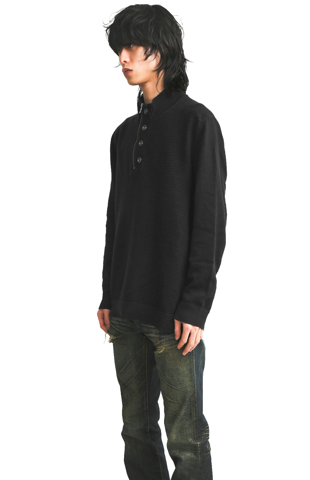 HALF ZIP SWEATER