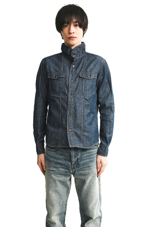 FINAL HOME - HIGH NECK DENIM SHIRT