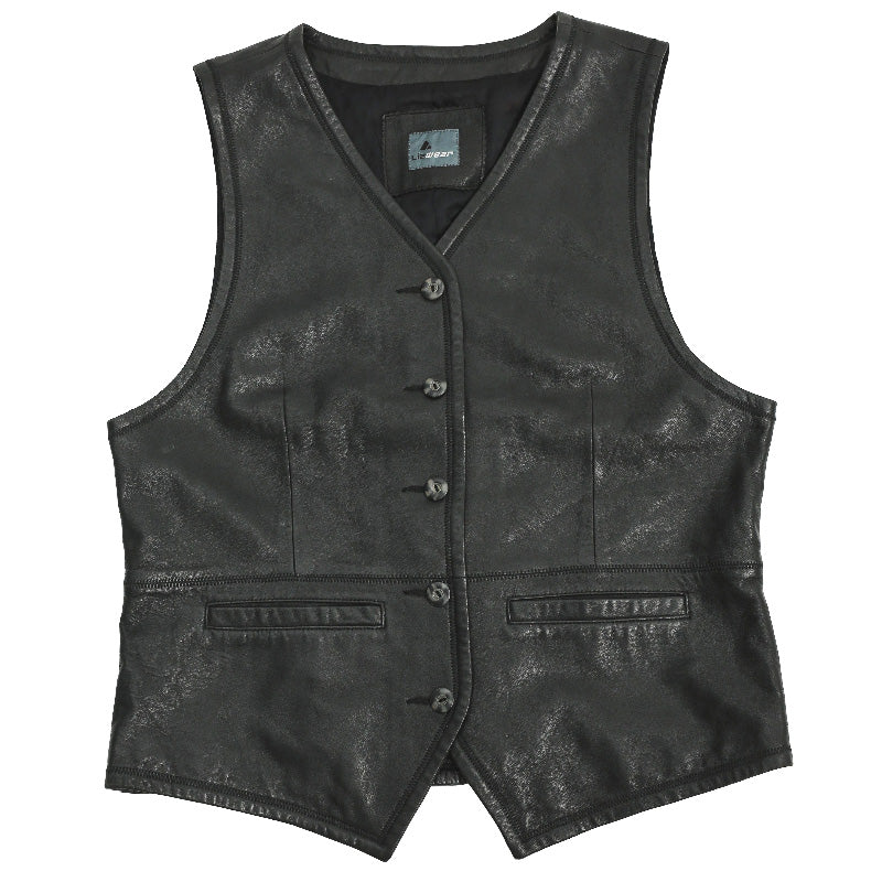 LEATHER GILET