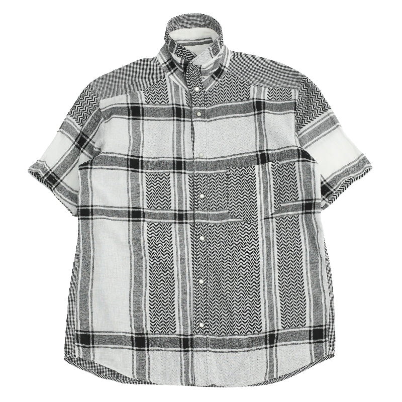 FINAL HOME - CHECKED HIGH NECK SHIRT