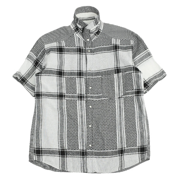 FINAL HOME - CHECKED HIGH NECK SHIRT