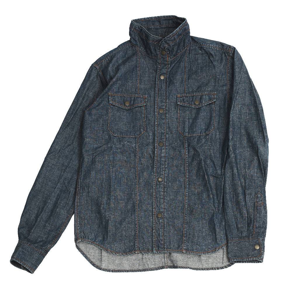 FINAL HOME - HIGH NECK DENIM SHIRT