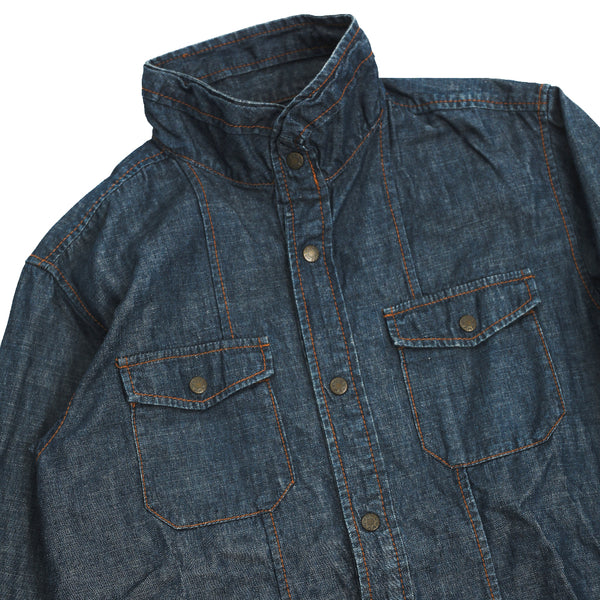FINAL HOME - HIGH NECK DENIM SHIRT