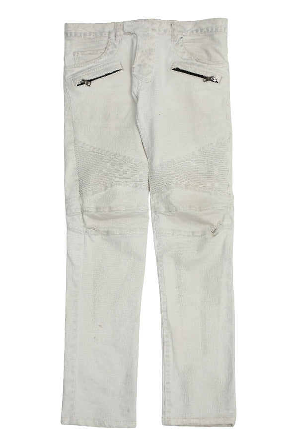 BALMAIN - BIKER JEANS