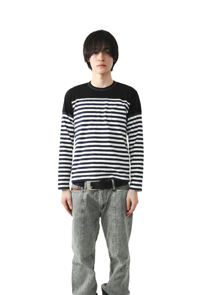 COMME DES GARCONS SHIRT - BORDER L/S TEE