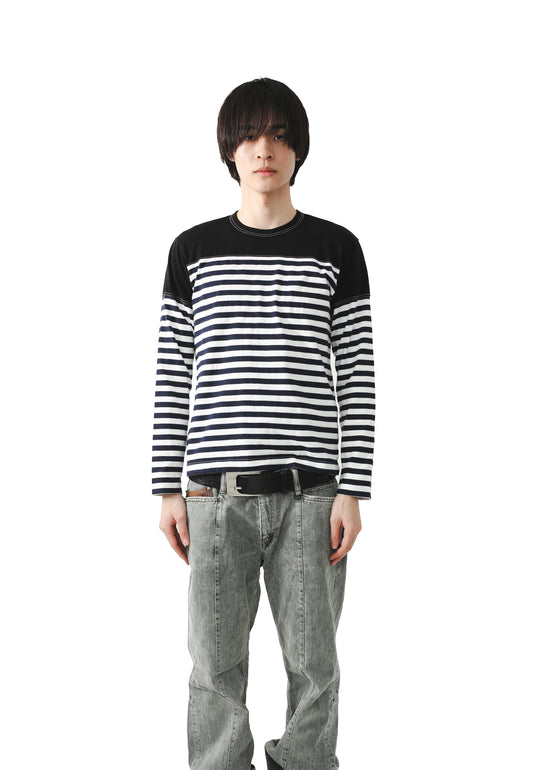 COMME DES GARCONS SHIRT - BORDER L/S TEE