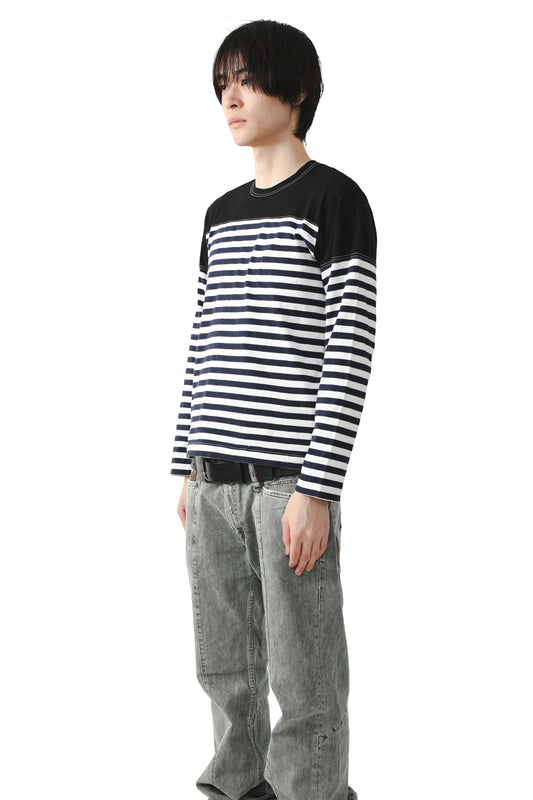 COMME DES GARCONS SHIRT - BORDER L/S TEE