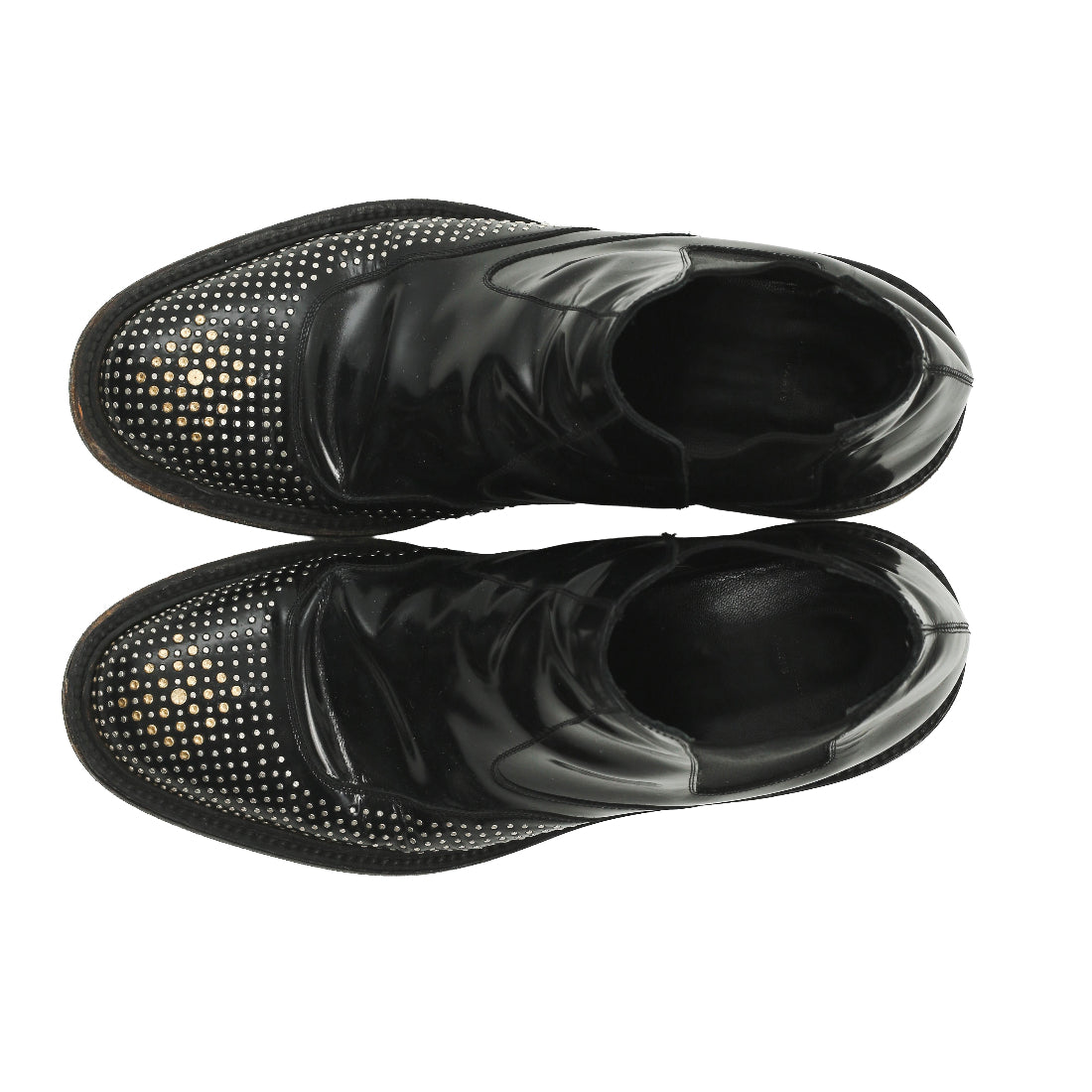 SAINT LAURENT PARIS - STTUDDED LEATHER SHOES