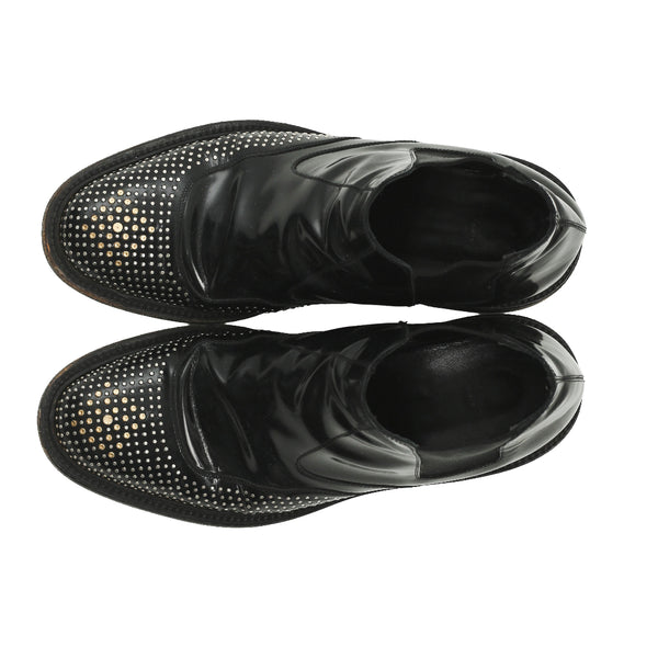 SAINT LAURENT PARIS - STTUDDED LEATHER SHOES