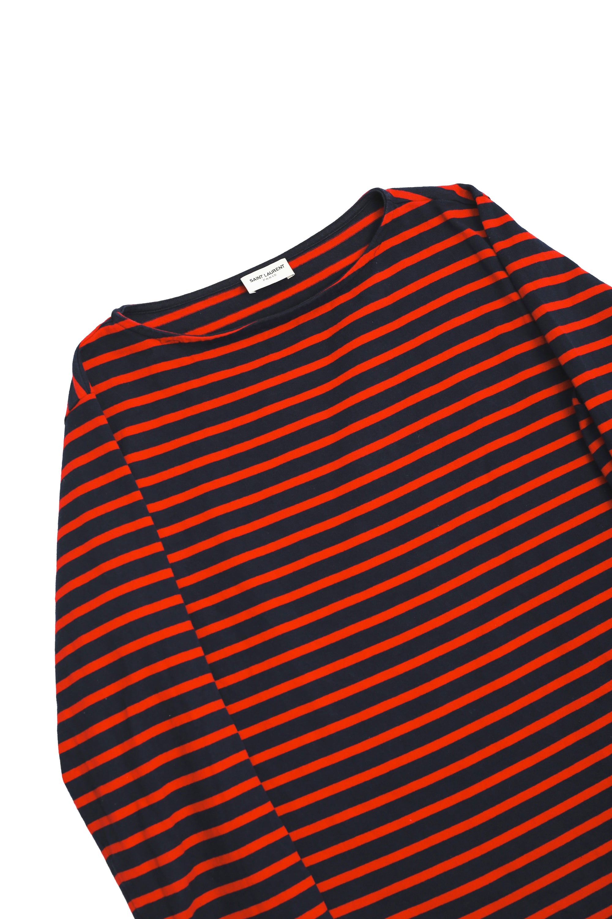 SAINT LAURENT PARIS - STRIPED L/S TEE