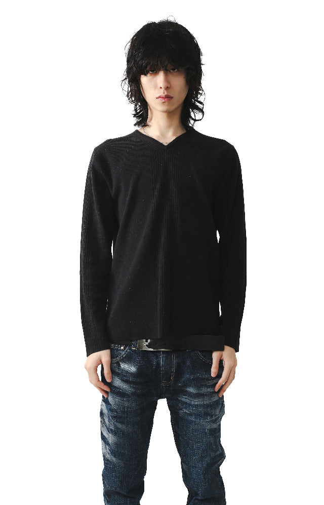 JEAN PAUL GAULTIER - RIBBED KNIT SWEATER