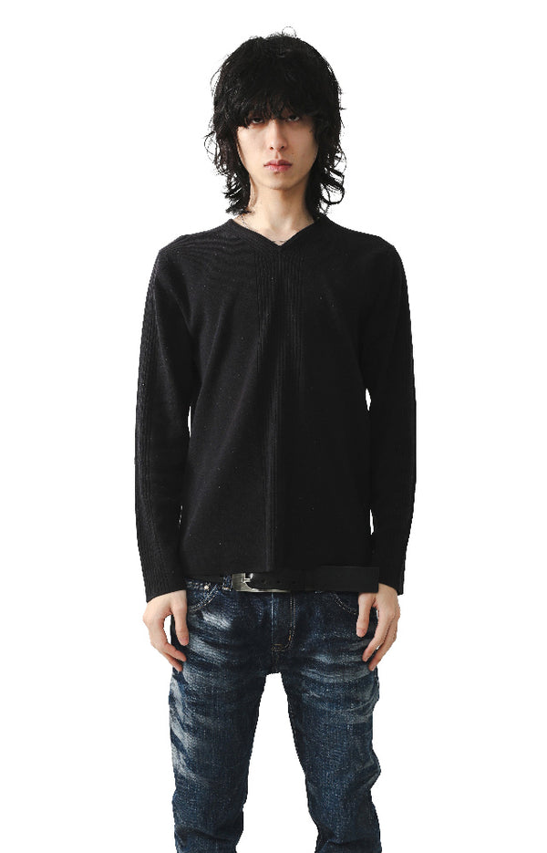 JEAN PAUL GAULTIER - RIBBED KNIT SWEATER