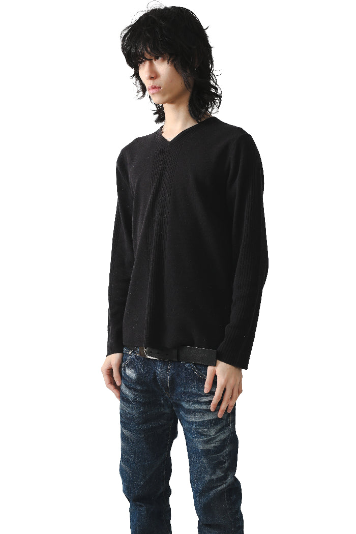 JEAN PAUL GAULTIER - RIBBED KNIT SWEATER