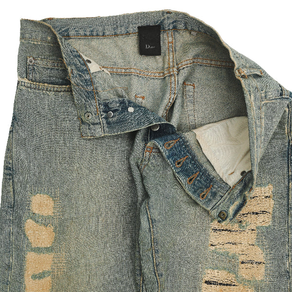 06S/S DIOR HOMME - CRASHED SKINNY JEANS