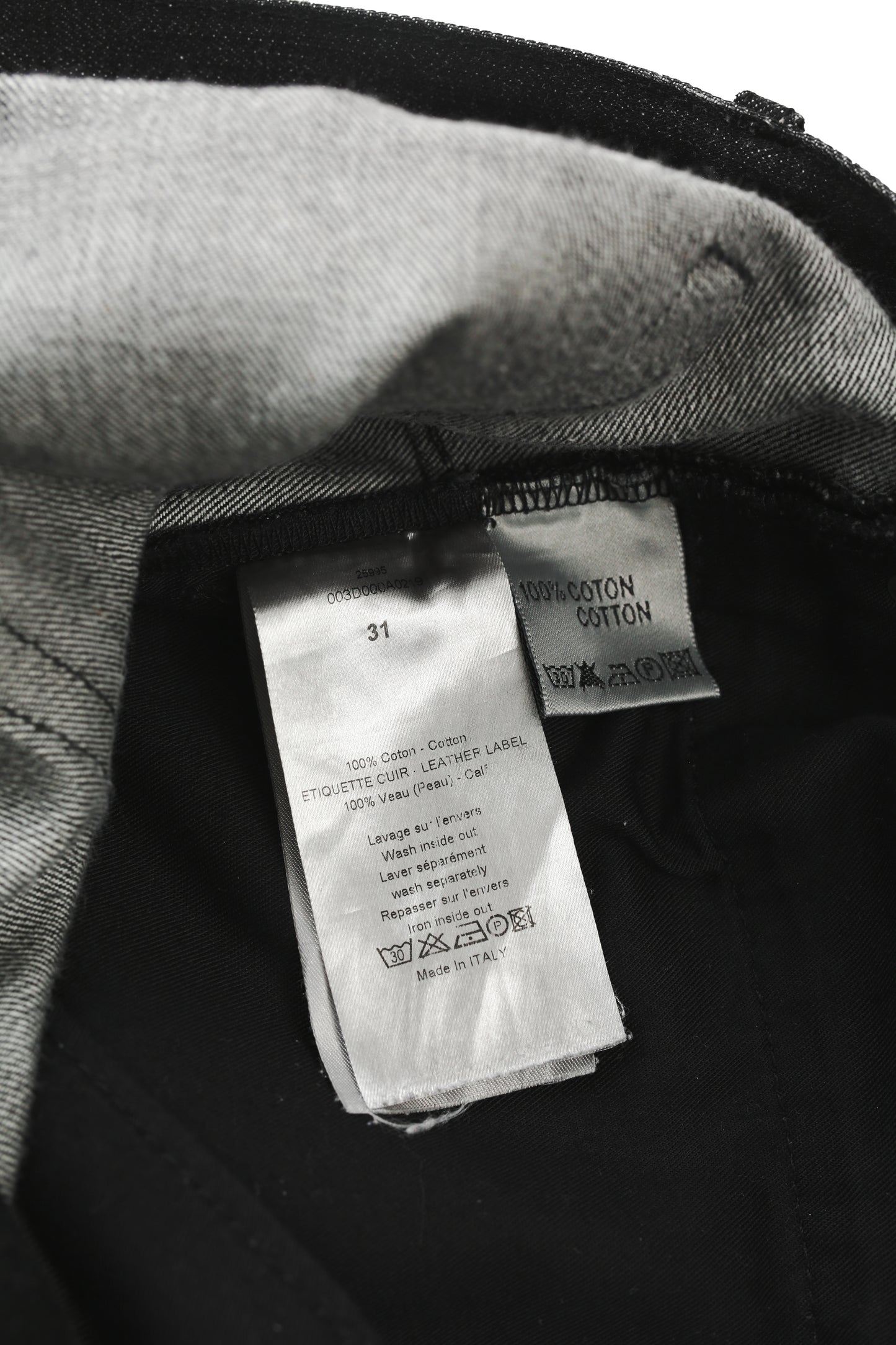 07F/W DIOR HOMME - COATED SKINNY JEANS