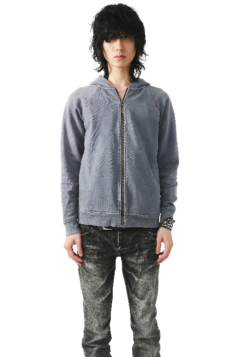 ALEXANDER WANG - FADED PIPING ZIP HOODIE