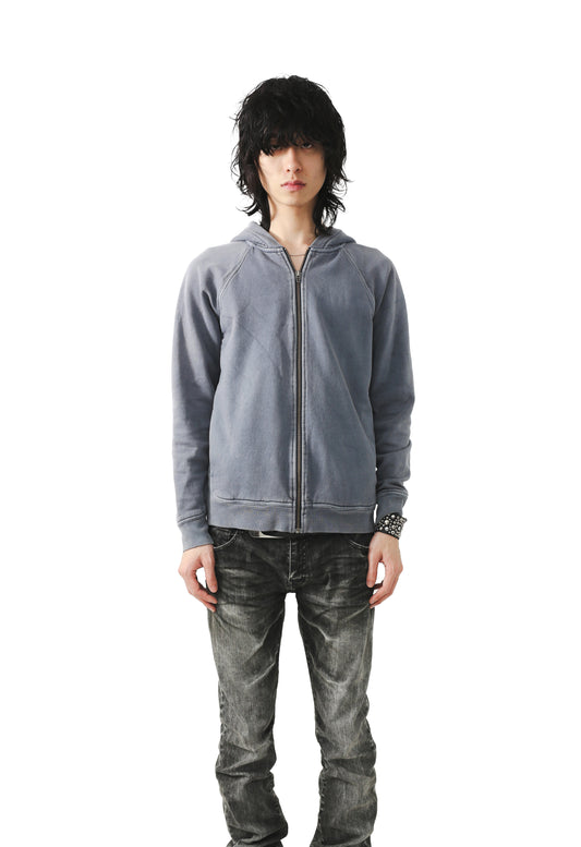 ALEXANDER WANG - FADED PIPING ZIP HOODIE