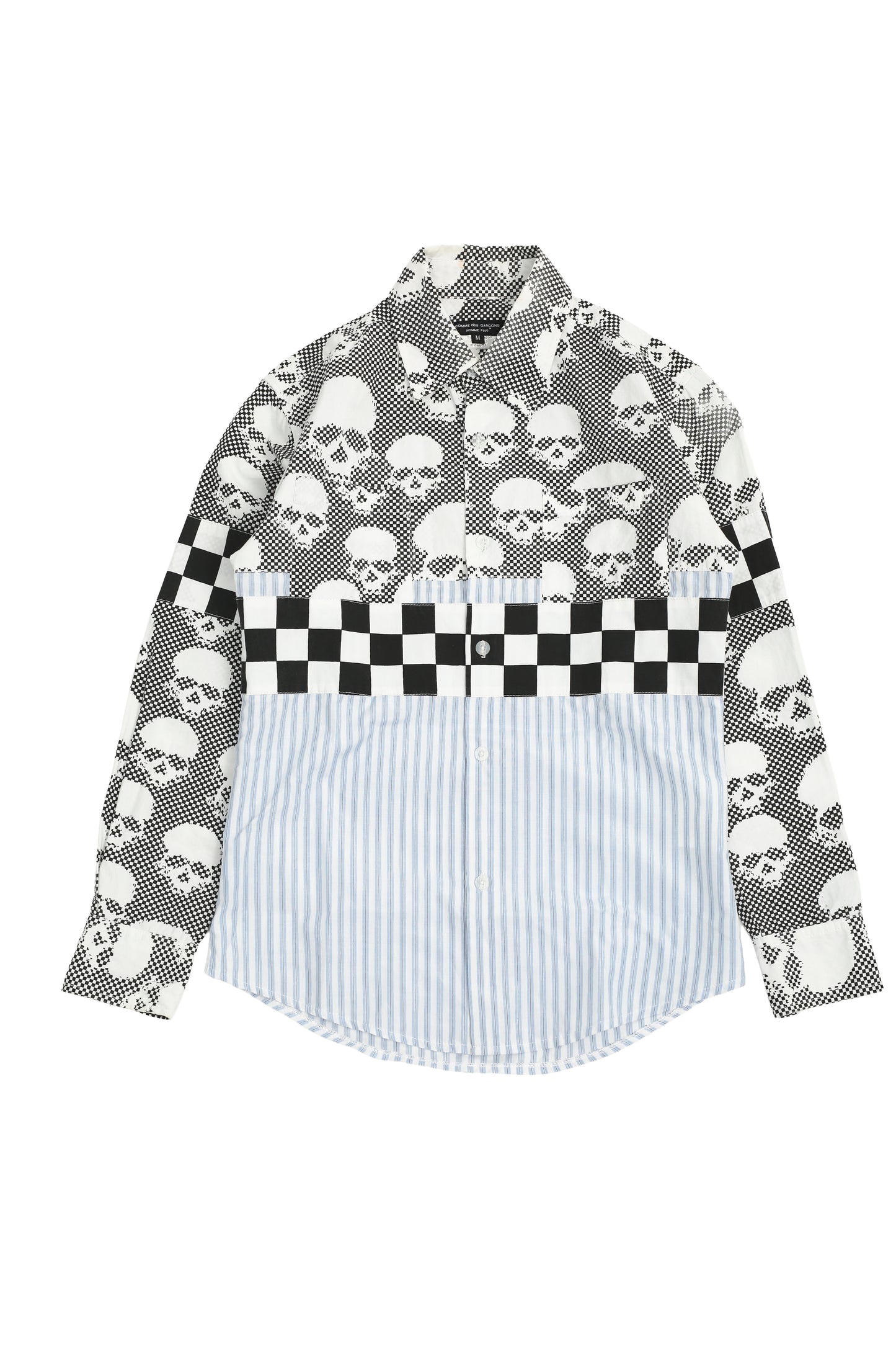 AD2005 COMME DES GARCONS HOMME PLUS - SKULL STRIPED SHIRT