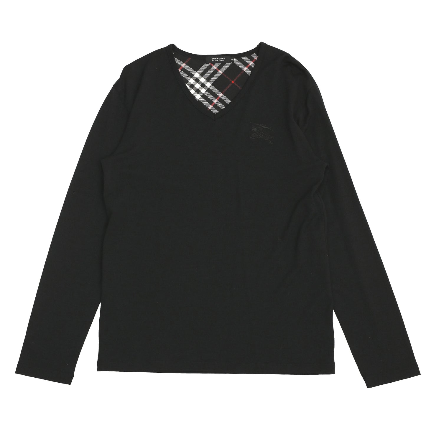 BURBBERY - LOGO STITCHED V-NECK KNIT SWEATER