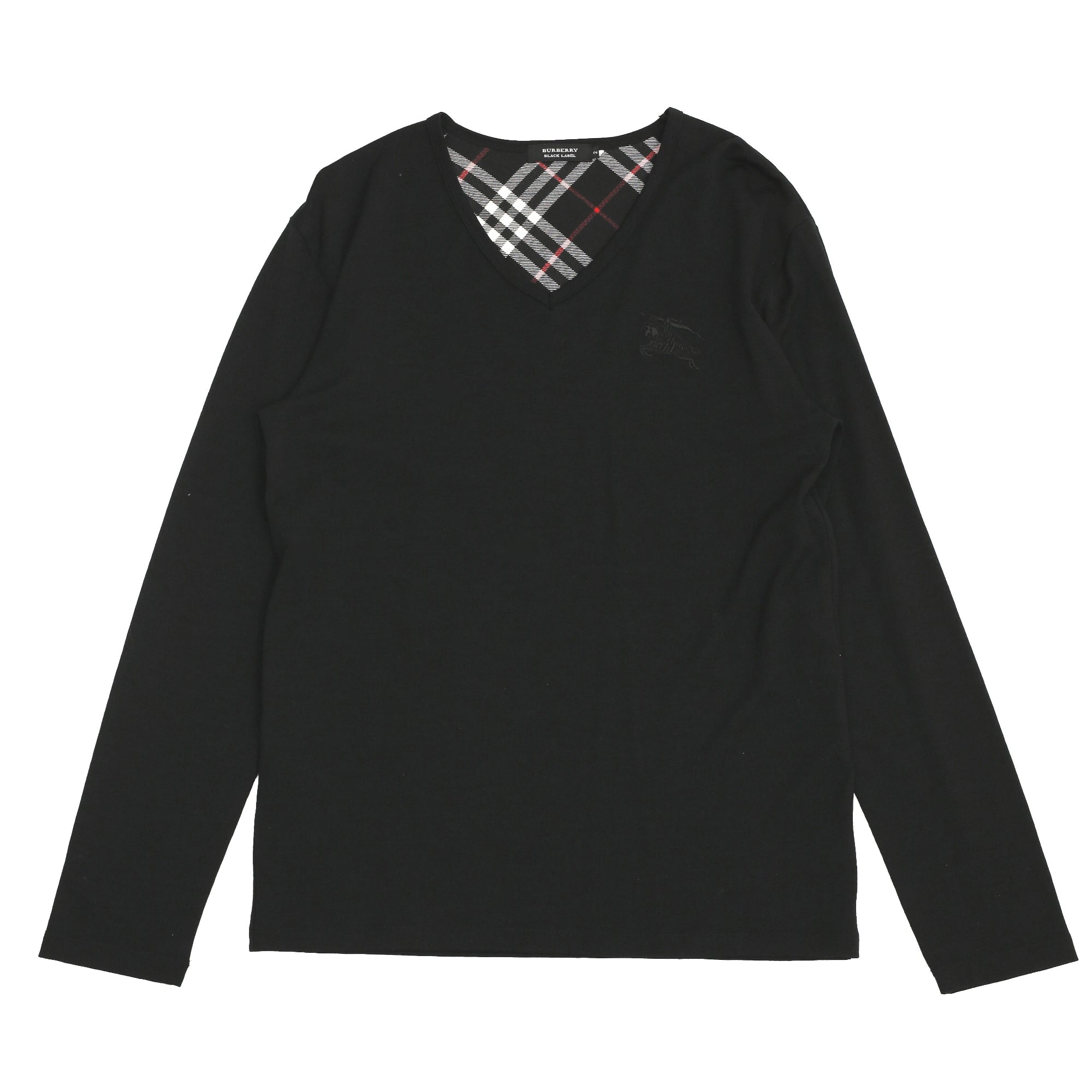 BURBBERY - LOGO STITCHED V-NECK KNIT SWEATER