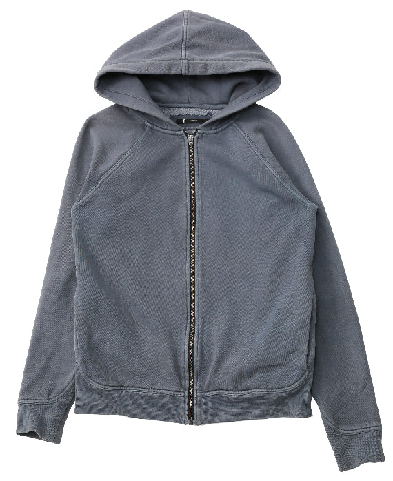 ALEXANDER WANG - FADED PIPING ZIP HOODIE