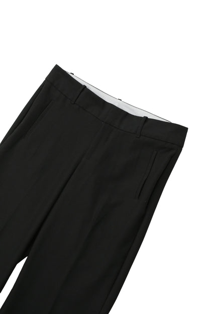 BLACK STRAIGHT SLACKS