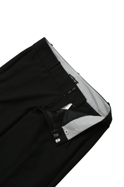 BLACK STRAIGHT SLACKS