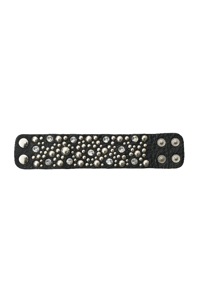 STUDS LEATHER BANGLE